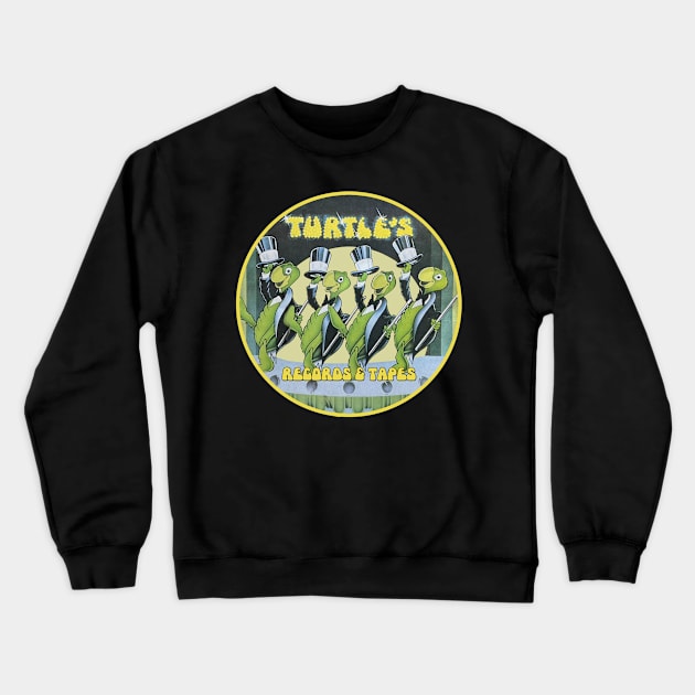 Turtle's Records and Tapes - Top Hats Crewneck Sweatshirt by RetroZest